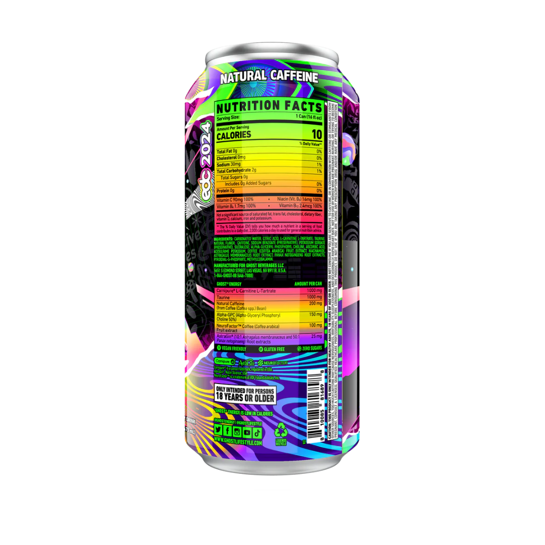 Ghost Energy Zero Sugar 16 oz 12 Pack